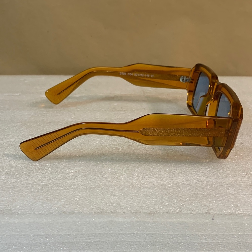 Men’s Stylish Amber Fashion Sunglasses - Picture 3 of 6